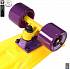 Скейтборд виниловый Y-Scoo Fishskateboard 22" 401-Y с сумкой, желто-фиолетовый  - миниатюра №3
